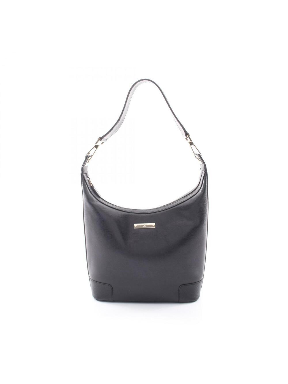 Gucci Shoulder Bag Leather Black Used #277335G40B